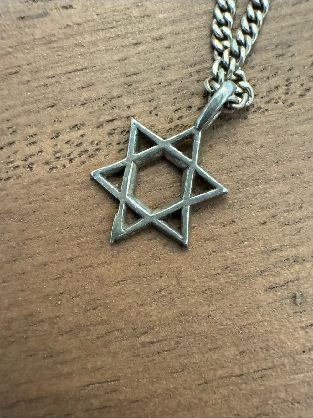 Sterling Silver Star of David Pendant Necklace